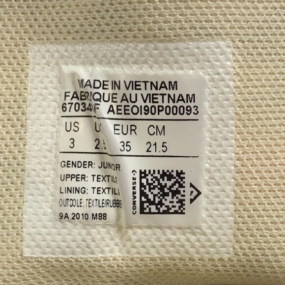 Converse Chuck Taylor Kids All Star Hi T-Rex Stegosaurus Dino Sneaker Size 3 - Picture 13 of 15